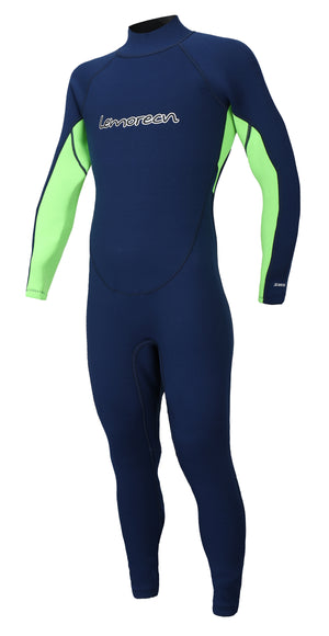 Lemorecn Kids Wetsuits Youth 2mm Full Diving Suit One Piece Swimsuit Swimwear