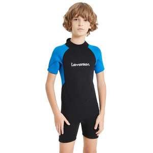 Lemorecn Wetsuits Youth Premium Neoprene 3mm Children's Shorty Swim Suits