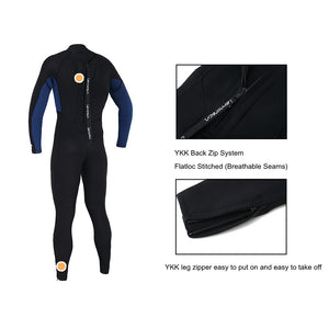Lemorecn-young-3/2mm-wetsuit-one-piece-suit-back-zipper