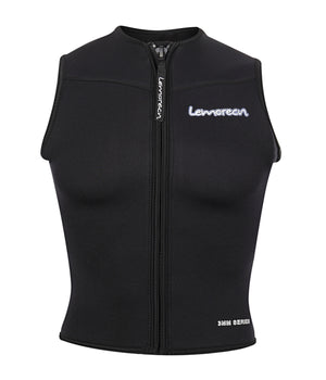Lemorecn Womens Wetsuits Top Premium Neoprene 3mm Zipper Diving Vest