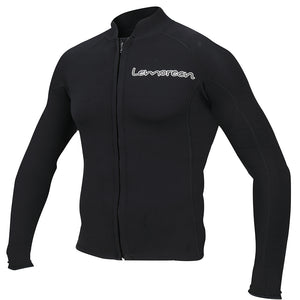 Lemorecn-men's-black-2mm-neoprene-zip-wetsuit-top