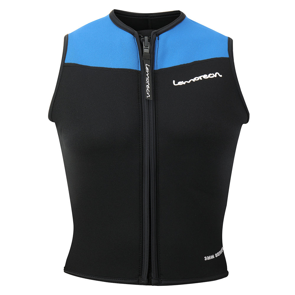 Lemorecn Mens Wetsuits Top Premium Neoprene 3mm Zipper Diving Vest